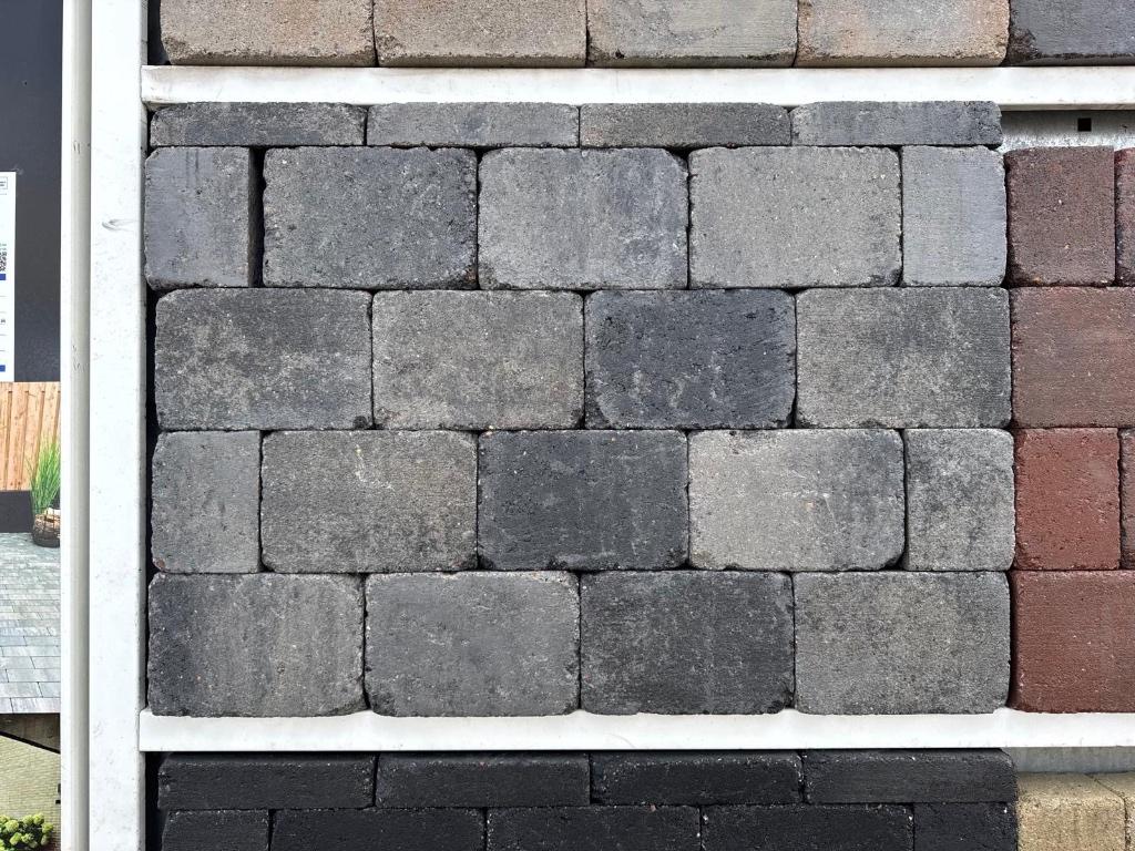 stonique trommel 21x14x7 cm grijs/zwart trommelsteen, Nieuw, Ophalen of Verzenden, 10 m² of meer, Beton