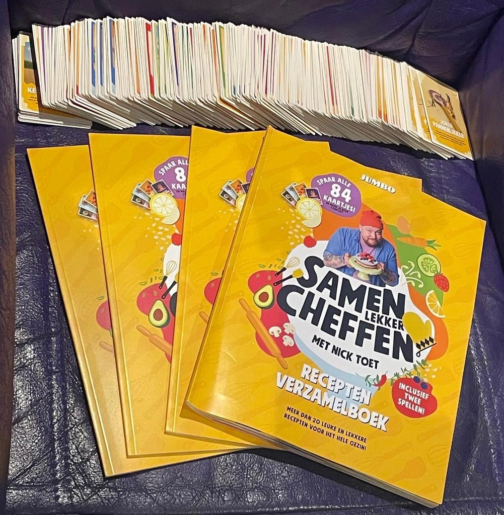 Supermarkt actie jumbo Nick Toet 4 volle boeken+extrakaarten, Verzamelen, Supermarktacties, Jumbo, Ophalen of Verzenden