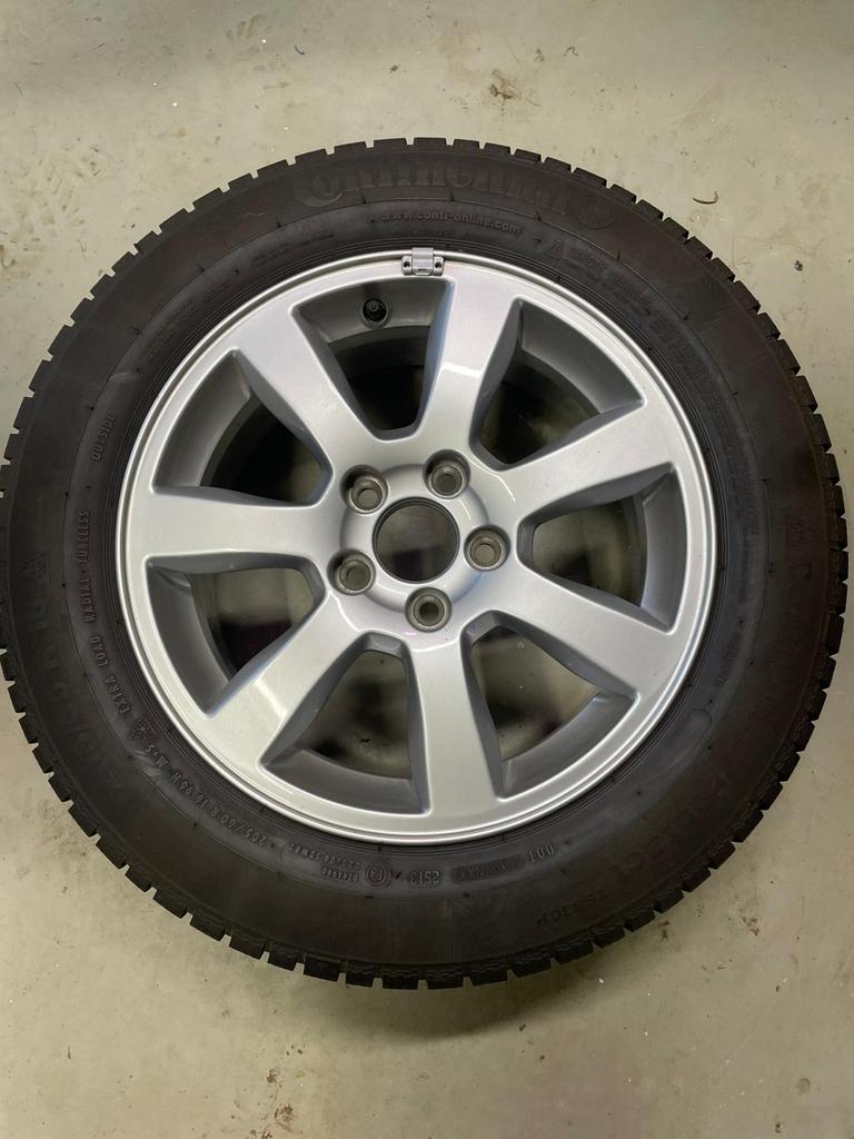 4x Continental Winterbanden 205/60 R16 op Velg - Nieuwstaat!, 16 inch, Banden en Velgen, Nieuw, Personenwagen