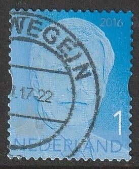 Nederland 2016 3485 Willem-Alexander, Gest Nieuwegein, Ophalen of Verzenden, Na 1940, Gestempeld