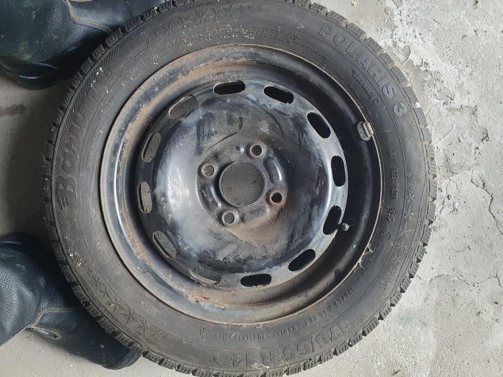 Winterbanden met stalenvelg, Ophalen, 14 inch, 175 mm, Banden en Velgen