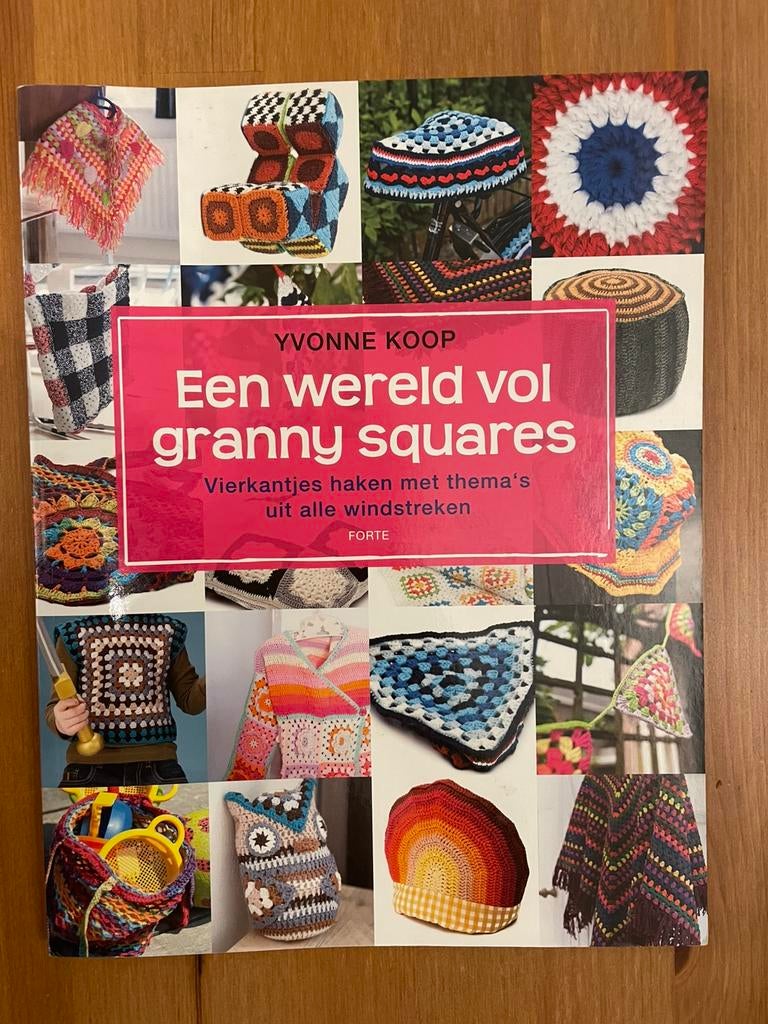 Yvonne Koop, een wereld vol granny squares, haken, Boeken, Ophalen of Verzenden, Zo goed als nieuw, Overige onderwerpen