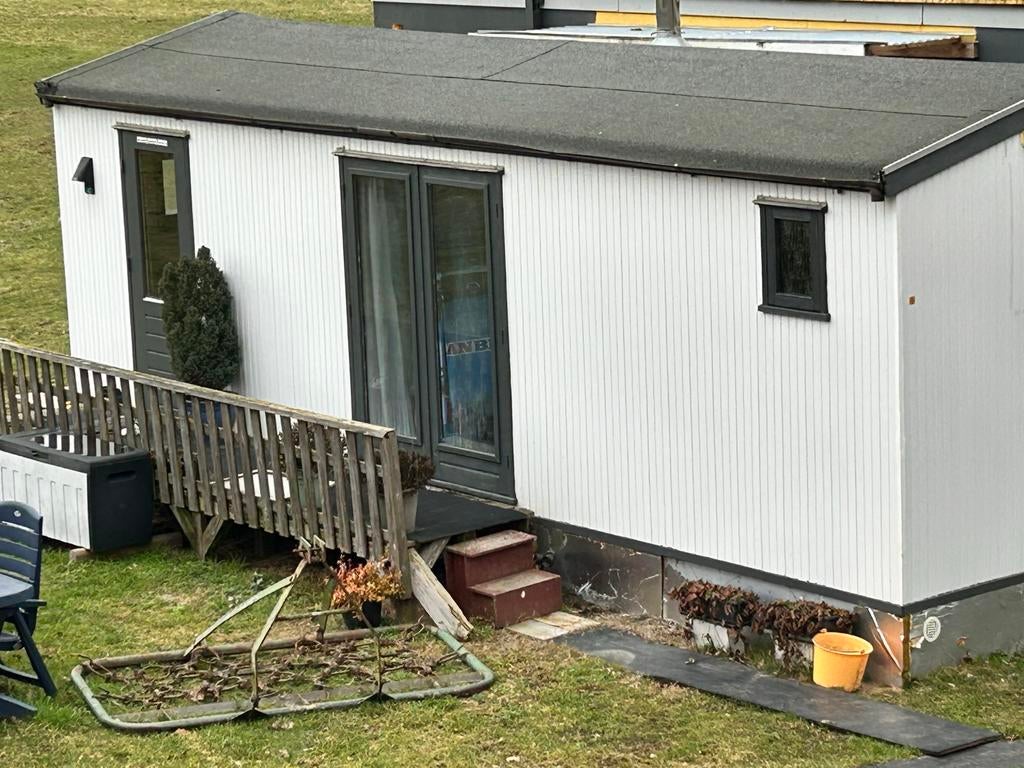 Tijdelijke woonunit te koop stacaravan, Doe-het-zelf en Verbouw, Bouwketen en Schaftketen, Gebruikt, Ophalen