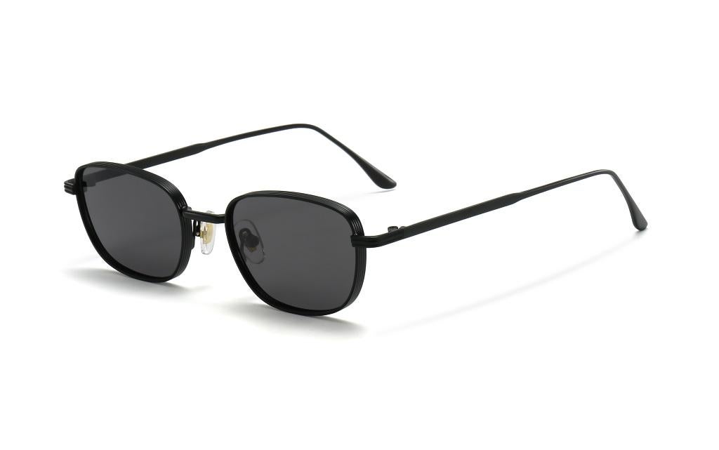 Festival zonnebril / planga / sunnies met metalen montuur, Overige merken, Zonnebril, Zwart, Nieuw