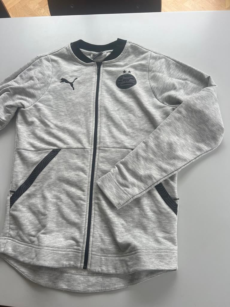 Puma PSV Trainingsjack Maat S, Ophalen of Verzenden, Zo goed als nieuw, Maat 46 (S) of kleiner, Grijs