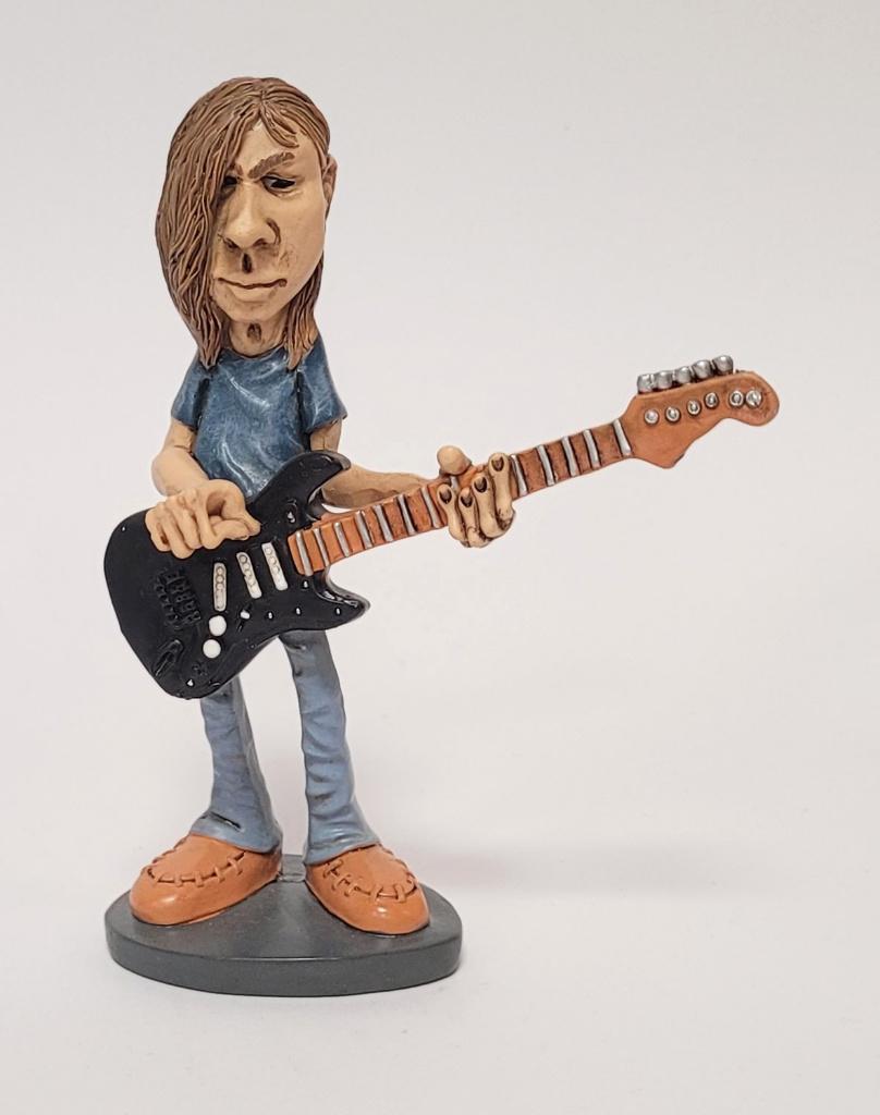 David Gilmour Pink Floyd beeldje by Warren Stratford deco, Info@deconoord.nl, Deco Noord, Nieuw, Ophalen of Verzenden