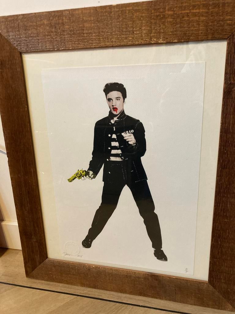 Death NYC origineel A/P Elvis Presley, Antiek en Kunst, Ophalen of Verzenden