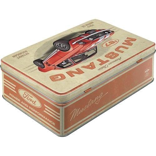 Ford Mustang GT 1967 reclame voorraadblik koektrommel blik, Ophalen of Verzenden, Nieuw, Auto's
