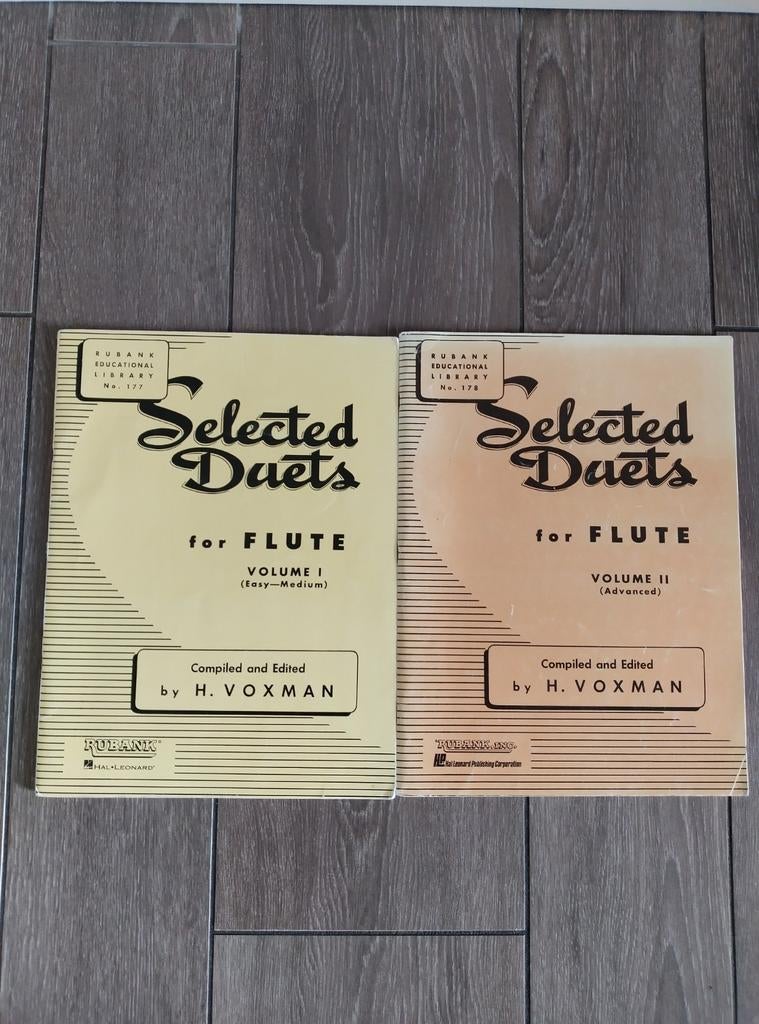 Selected Duets for flute nu H. Voxman deel 1&2 dwarsfluit, Muziek en Instrumenten, Ophalen of Verzenden, Les of Cursus, Klassiek