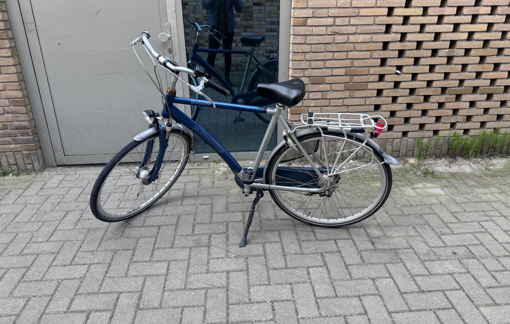Batavus Montpellier herenfiets, framehoogte 57 cm, 7 versn, Ophalen, Gebruikt, Versnellingen, Batavus
