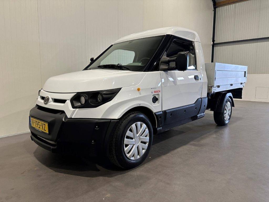 Streetscooter Work elektrische bestelauto pickup, lage km's!, Auto's, Bestelauto's, Euro 6, Stoelverwarming, Wit, Origineel Nederlands