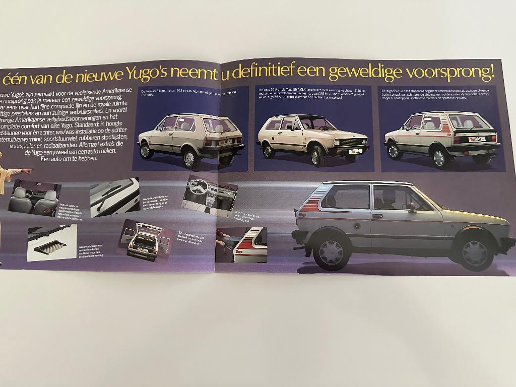 Folder Yugo 45 en Yugo 55, Ophalen of Verzenden, Overige merken