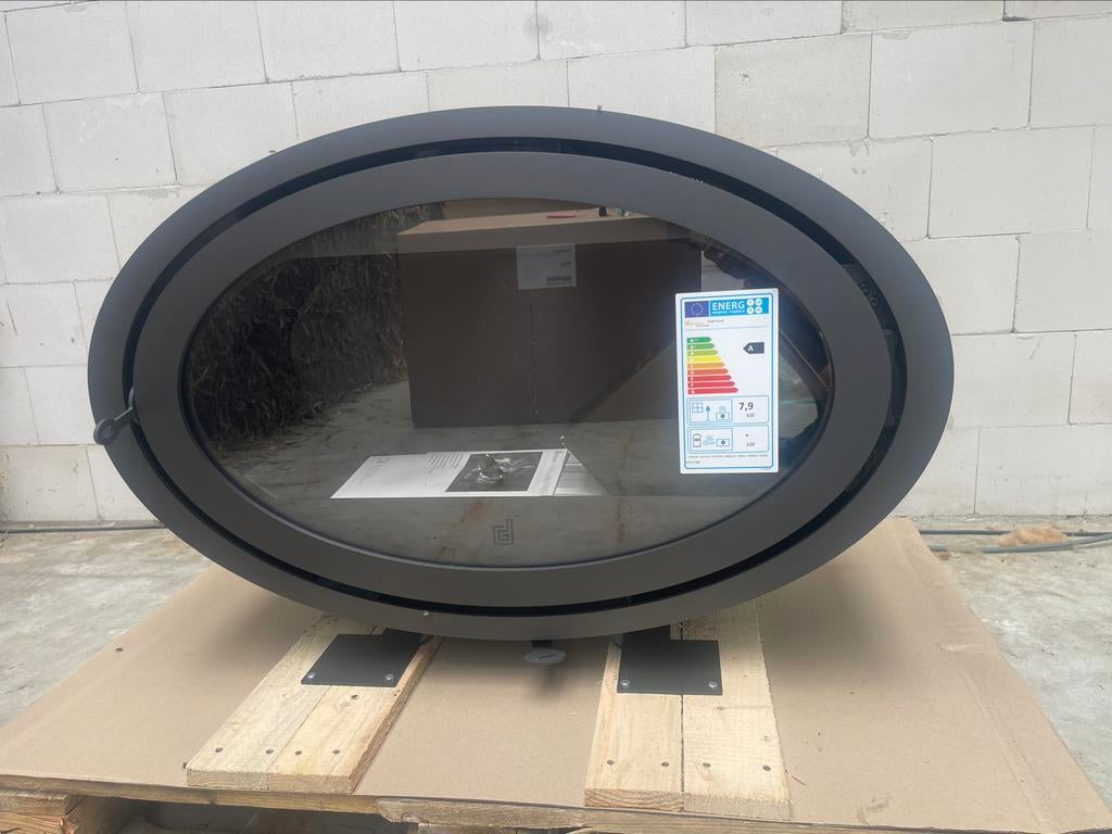 Tekoop dik geurts oval front houtkachel