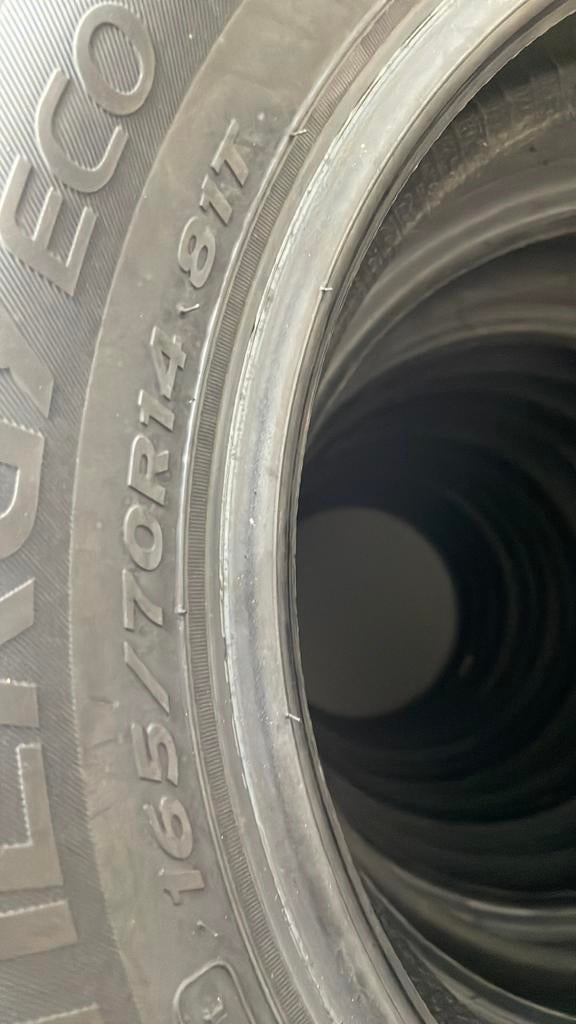 “165 70 14 Hankook. Demo. Puntjes zitten er nog op”, Ophalen, 14 inch, Gebruikt, Band(en)