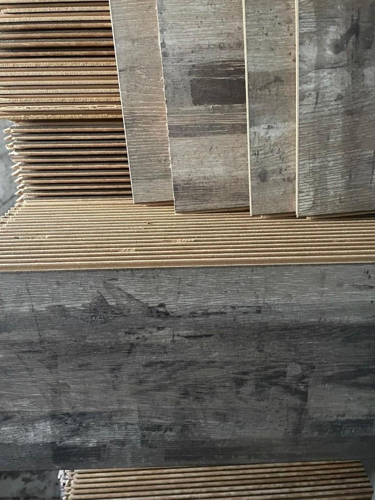 laminaat 40m2 + snijdelen, Ophalen, Gebruikt, 50 tot 150 cm, 10 m² of meer