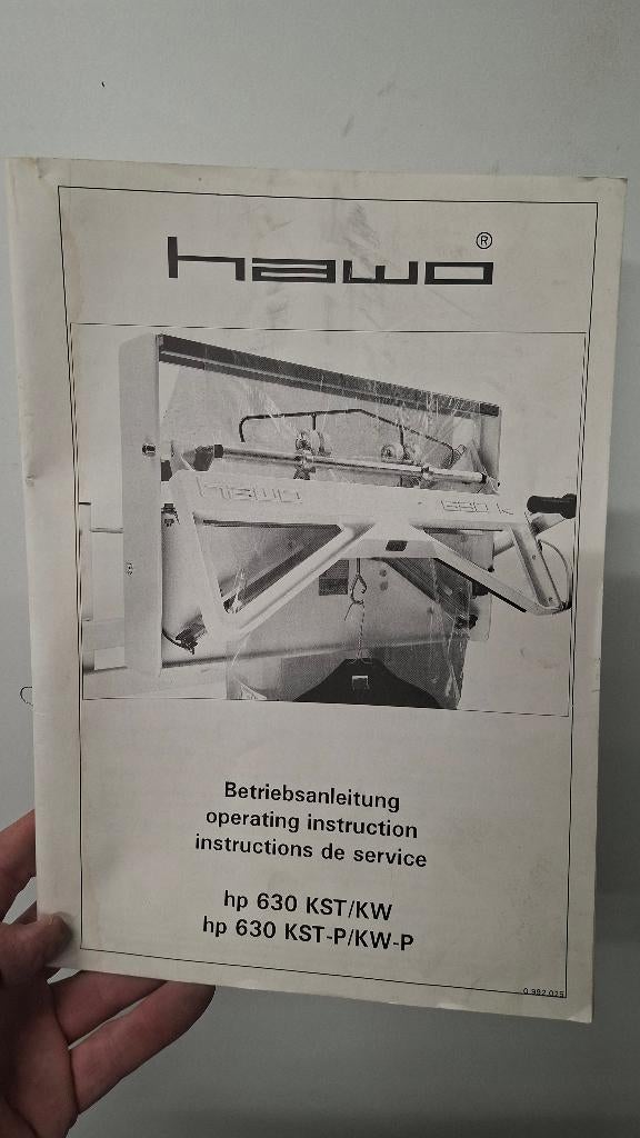 HAWO HP 630 K Verpakkingsmachine staand model, Ophalen, ., Zo goed als nieuw, .
