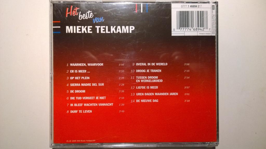Mieke Telkamp - Het Beste Van, Ophalen of Verzenden, Zo goed als nieuw, Levenslied of Smartlap