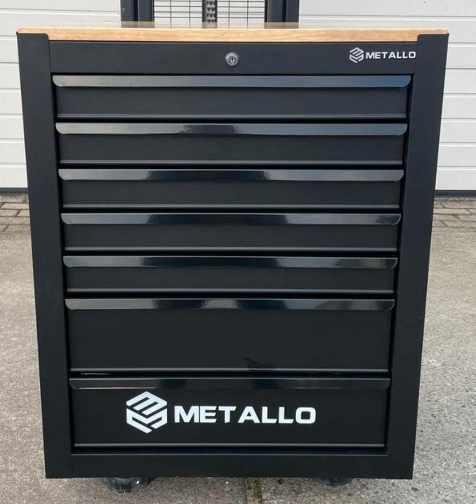 Metallo gereedschapswagen met houten blad vol gereedschap, Doe-het-zelf en Verbouw, Gereedschap | Handgereedschap, Ophalen of Verzenden