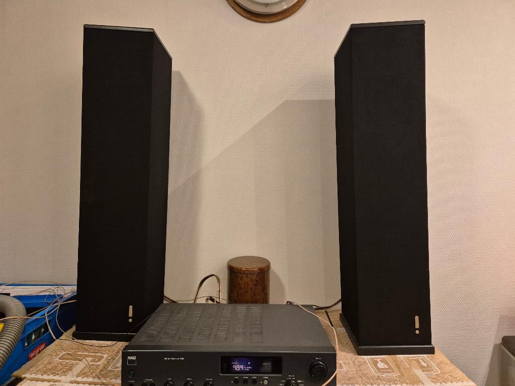 Set Impulse 16 luidsprekers, Audio, Tv en Foto, Gebruikt, 60 tot 120 watt, Front, Rear of Stereo speakers, Ophalen