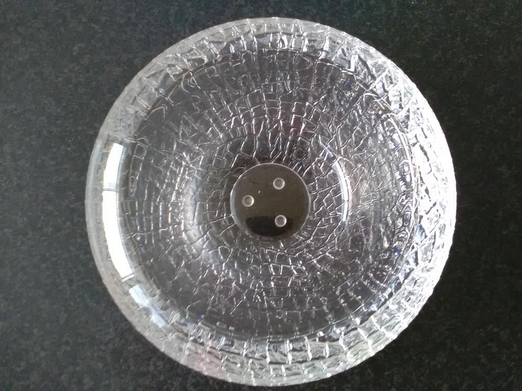Grote orrefors  discus LH4831-13  design schaal, Ophalen of Verzenden