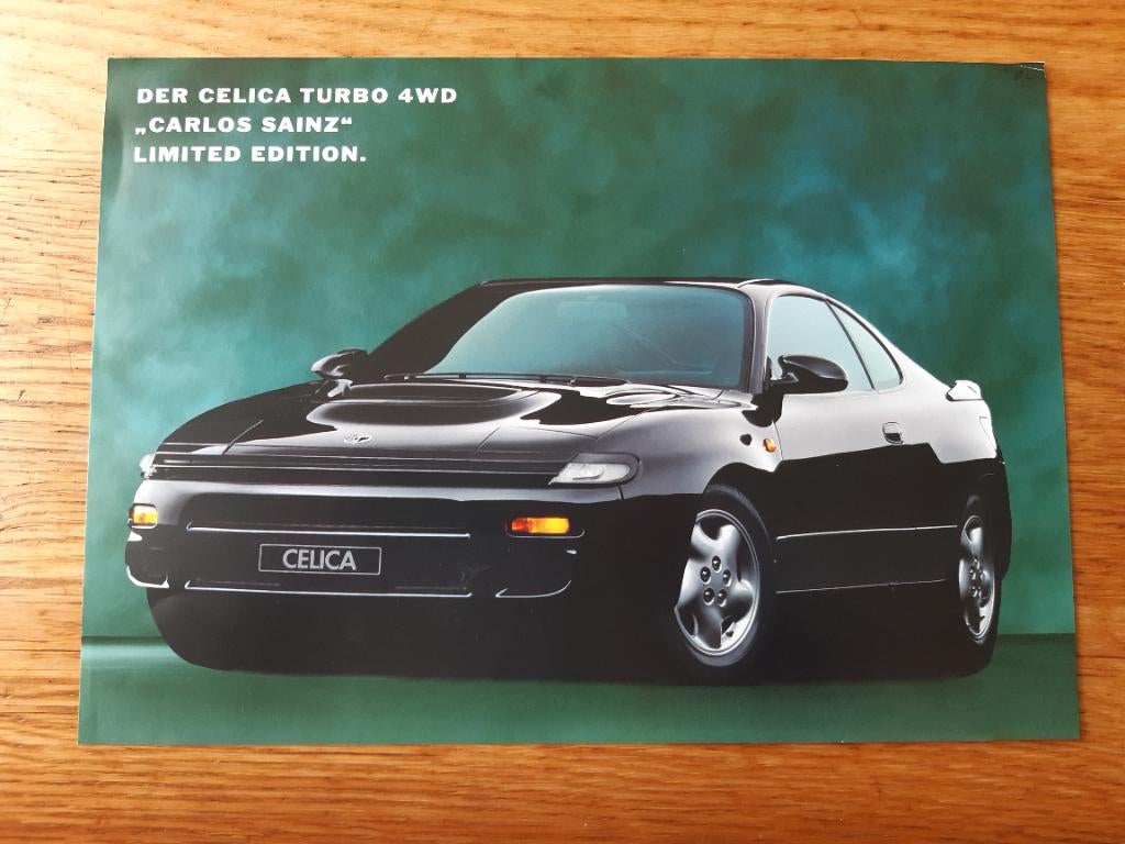 Toyota Celica Turbo 4WD Carlos Sainz Folder, Toyota Deutschland, Toyota, Ophalen of Verzenden, Zo goed als nieuw