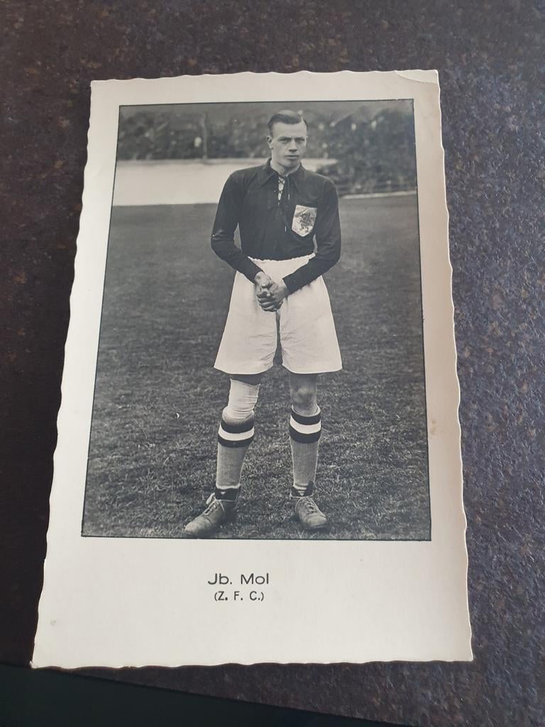 Voetbal Ansichtkaart JB Mol (ZFC), Verzamelen, Ophalen of Verzenden, Gebruikt, Poster, Plaatje of Sticker