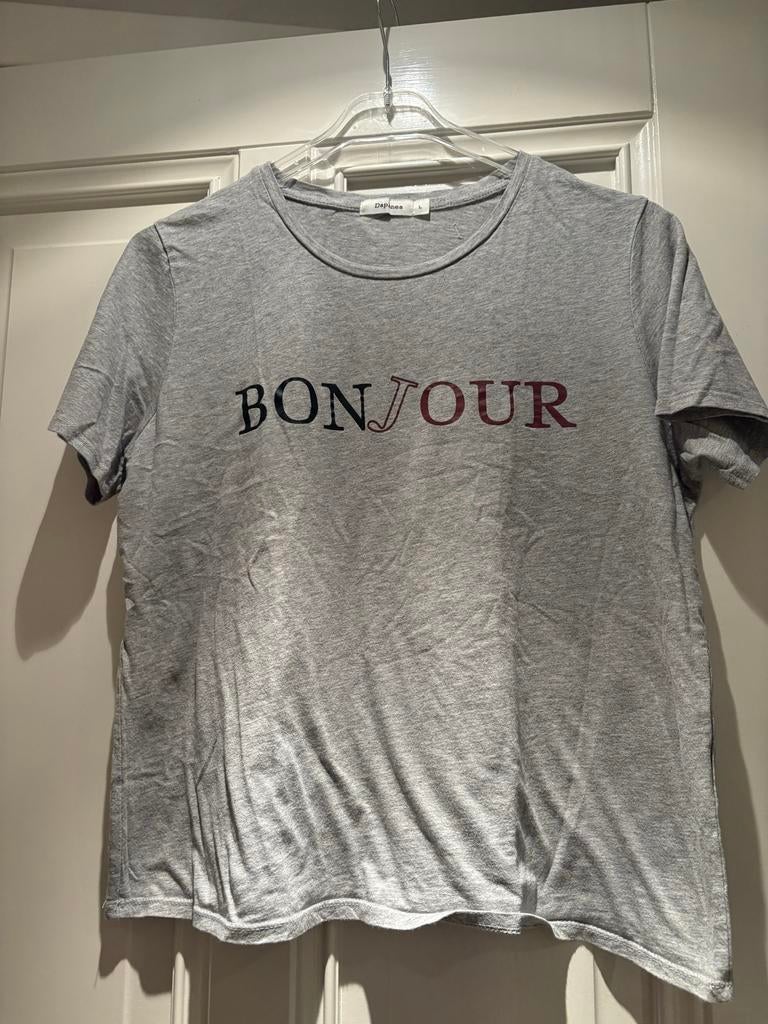Daphnea T-shirt Grijs Maat L, Maat 42/44 (L), Ophalen of Verzenden, Zo goed als nieuw, Korte mouw