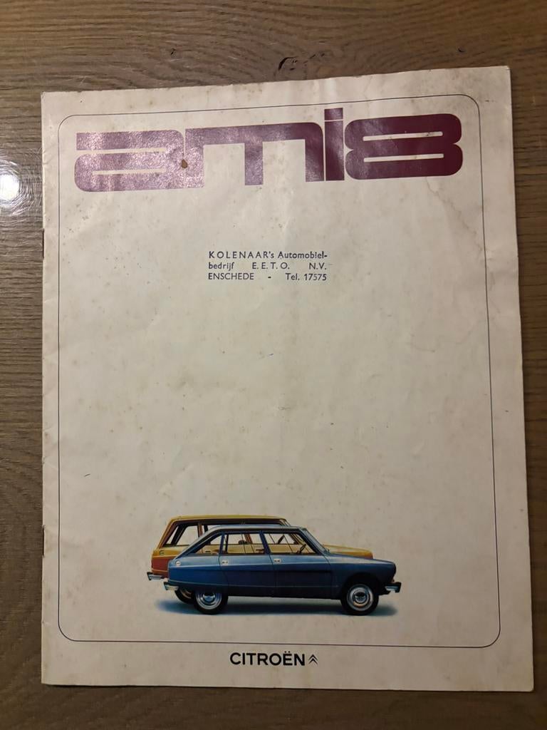 Citroën Ami 8 Folder/Catalogus, Ophalen of Verzenden, Gelezen