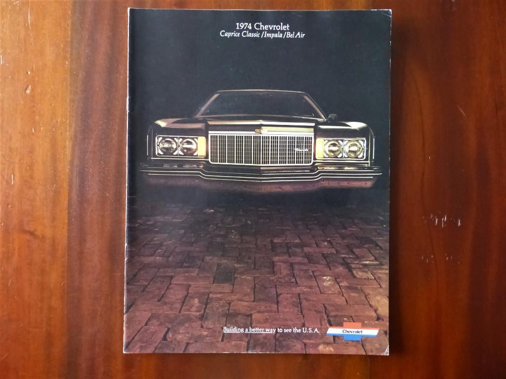 Chevrolet Caprice Impala Bel Air brochure USA 1974, Verzenden, Zo goed als nieuw, Chevrolet