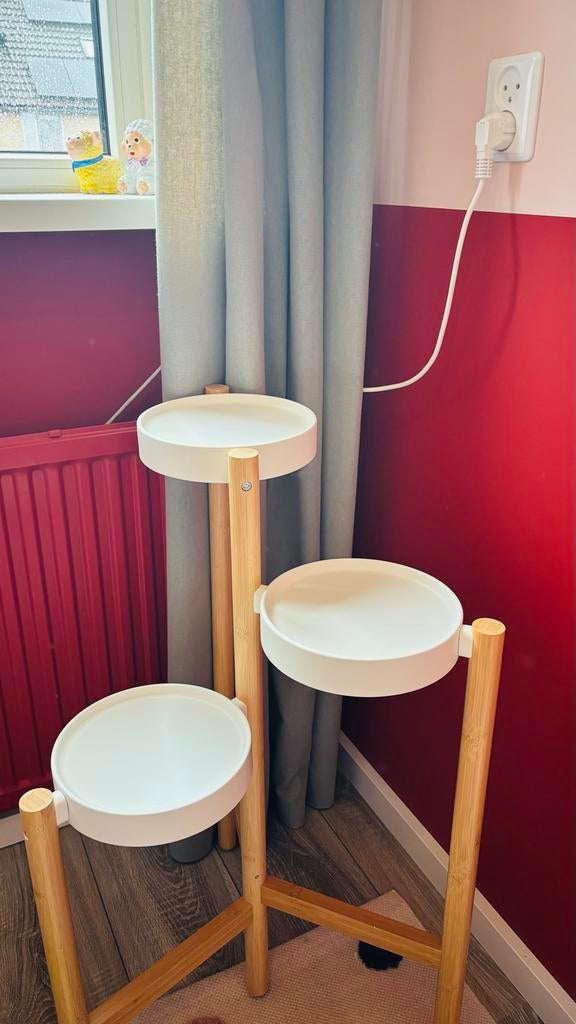 IKEA Satsumas plantenstandaard, Huis en Inrichting, Ophalen, Zo goed als nieuw, Rond, Hout
