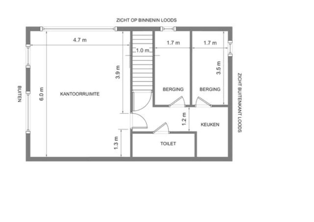 kantoorruimte te huur, 48 m², Huur, Kantoorruimte