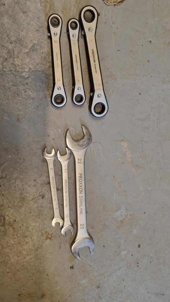 Proxxon Steeksleutel en Ringratel Set, Doe-het-zelf en Verbouw, Gereedschap | Handgereedschap, Ophalen of Verzenden, Gebruikt