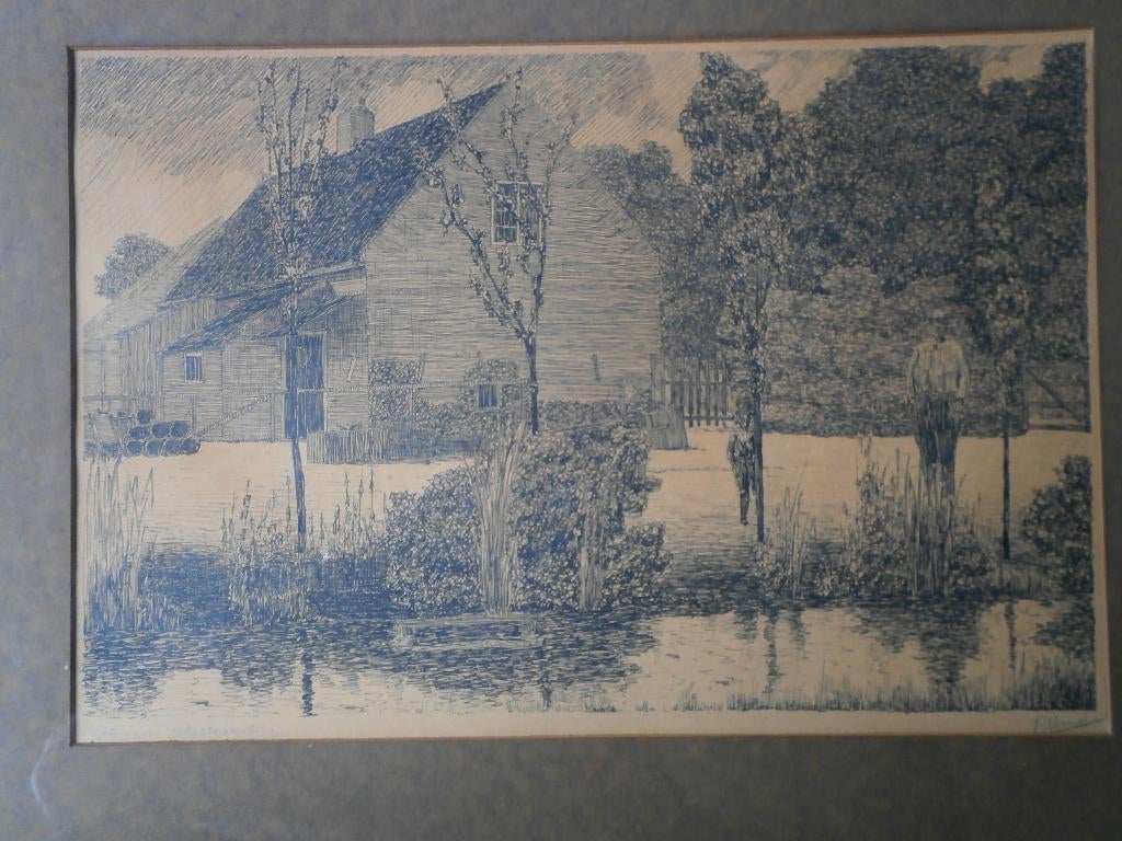 OUDE KLEIWEG Rotterdam, zee oude Ets, Tuin met personen, Ophalen of Verzenden