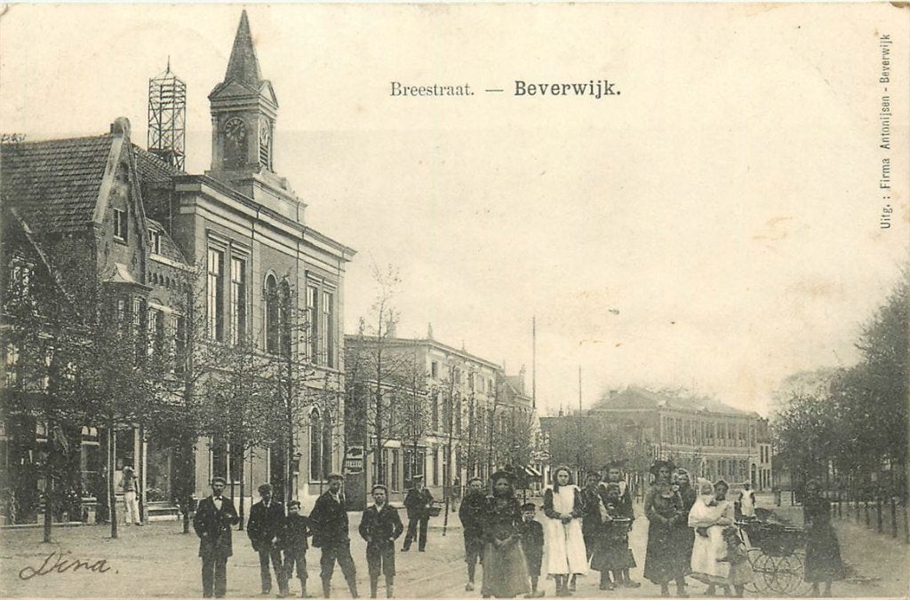 701-032-023 Beverwijk Breestraat, Ophalen of Verzenden, Voor 1920, Noord-Holland