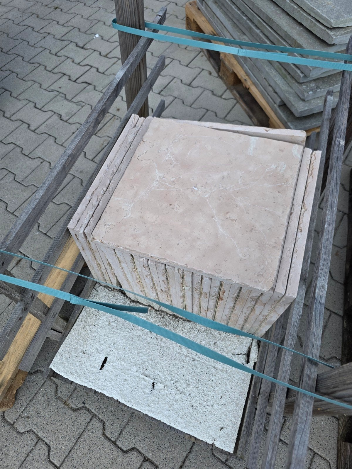 marmer tegels 40x40cm, Ophalen, Nieuw, Terrastegels, Natuursteen