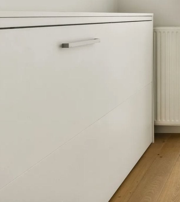 Rauch Opklapbed – wit – 1-persoons – ruimtebesparend, Huis en Inrichting, Ophalen, Gebruikt, 100 tot 150 cm, 100 tot 150 cm