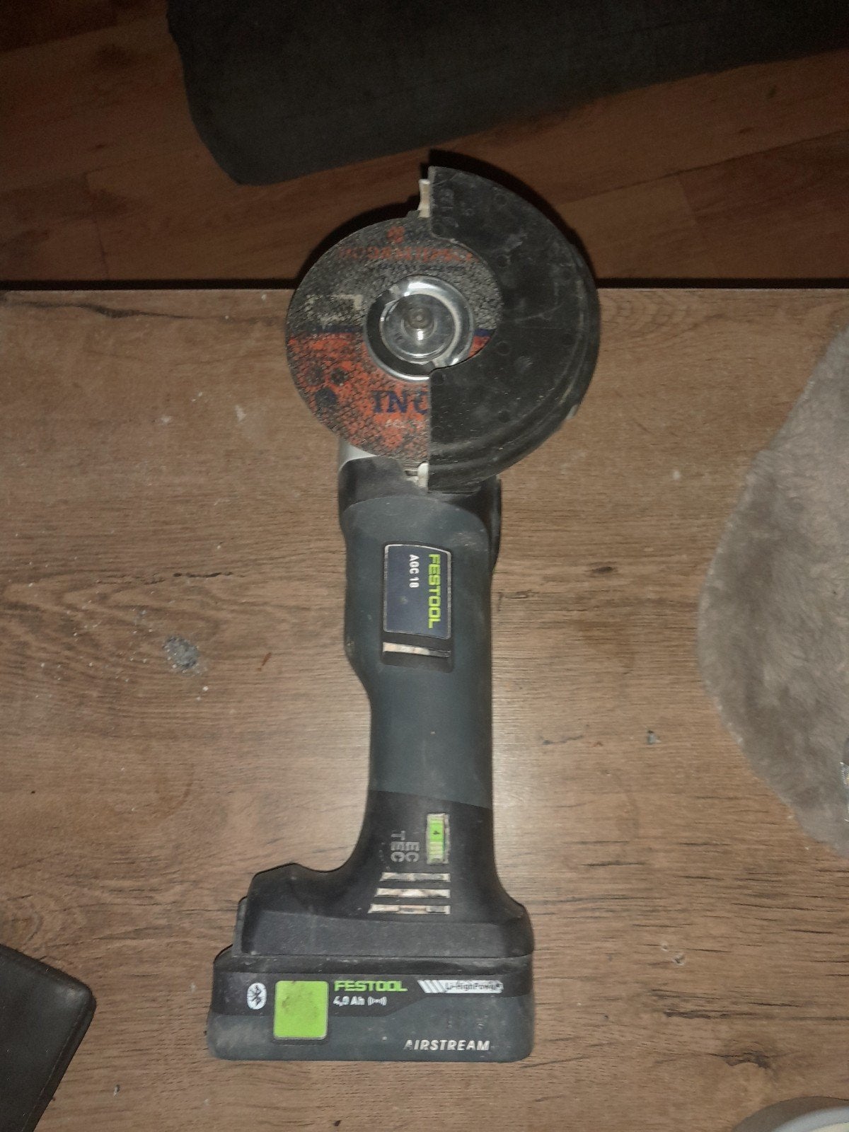 Festool AGC 18-125 EB-Basic Accu Haakse Slijper, Ophalen of Verzenden, Zo goed als nieuw, 1000 watt of meer, Haakse handslijpmachine