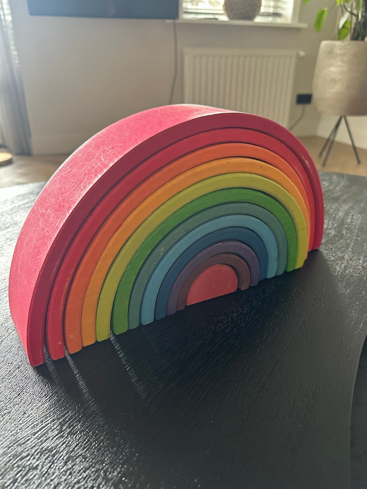Grimms regenboog houten speelgoed, Ophalen of Verzenden, Gebruikt, Overige typen