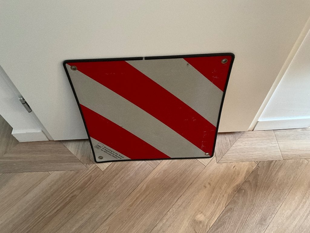 Markeringsbord fietsendrager, Ophalen, Gebruikt