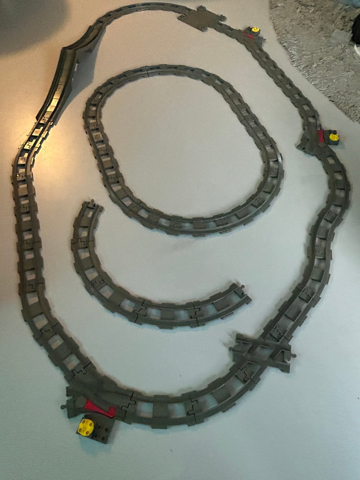 Lego duplo treinrails 50 pieces, Kinderen en Baby's, Ophalen of Verzenden, Gebruikt