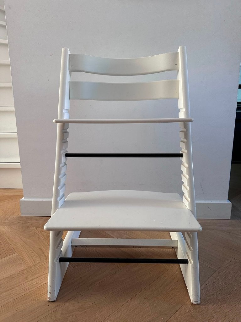 Stokke Tripp Trapp wit | zo goed als nieuw | meegroeistoel, Ophalen, Zo goed als nieuw, Meegroeistoel