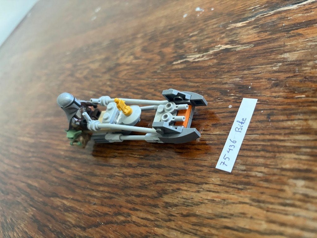 LEGO 75436 The Mandalorian & Grogu's Speeder Bike, Star Wars, Lego, Ophalen of Verzenden, Zo goed als nieuw