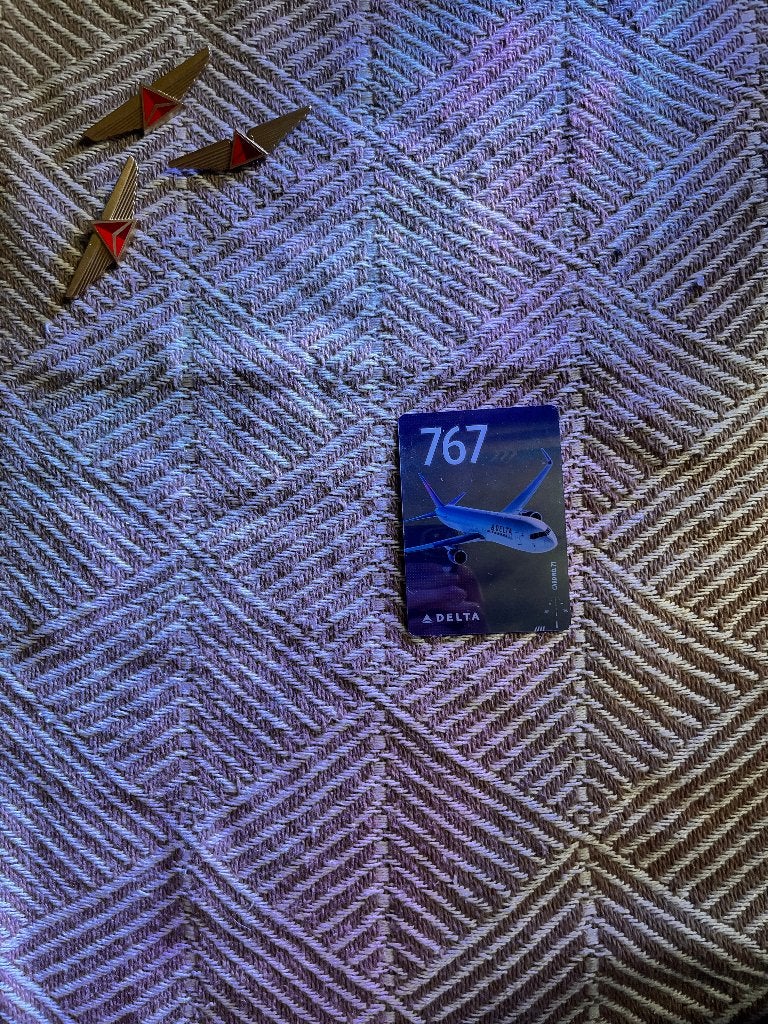 Delta Trading Card #71 Boeing 767 (Pilot Card Verzamelkaart), Ophalen of Verzenden, Nieuw, Losse kaart, Foil