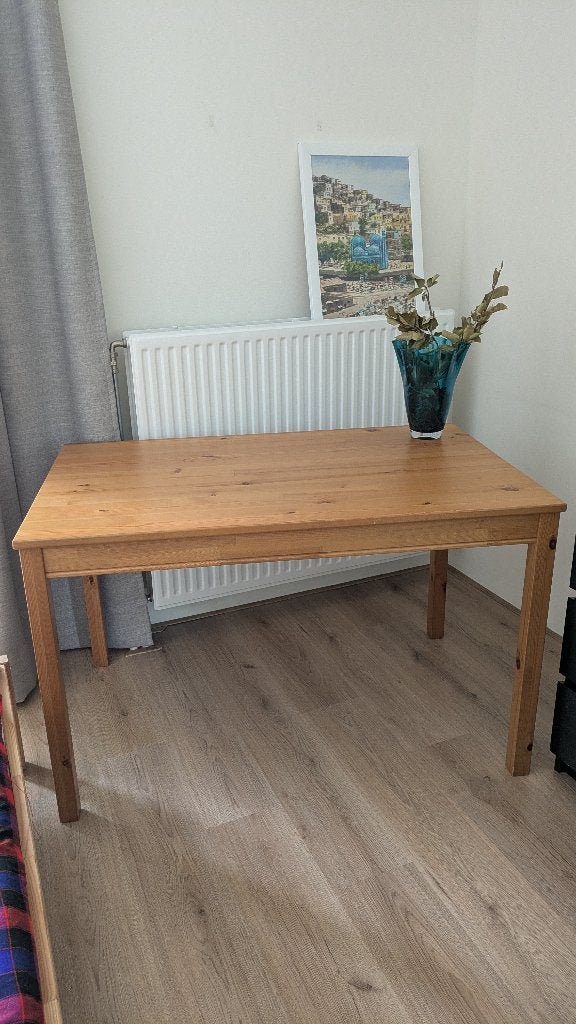 Wooden table, Huis en Inrichting, Tafels | Eettafels, Gebruikt, 50 tot 100 cm, 100 tot 150 cm, Vijf personen of meer, Rechthoekig