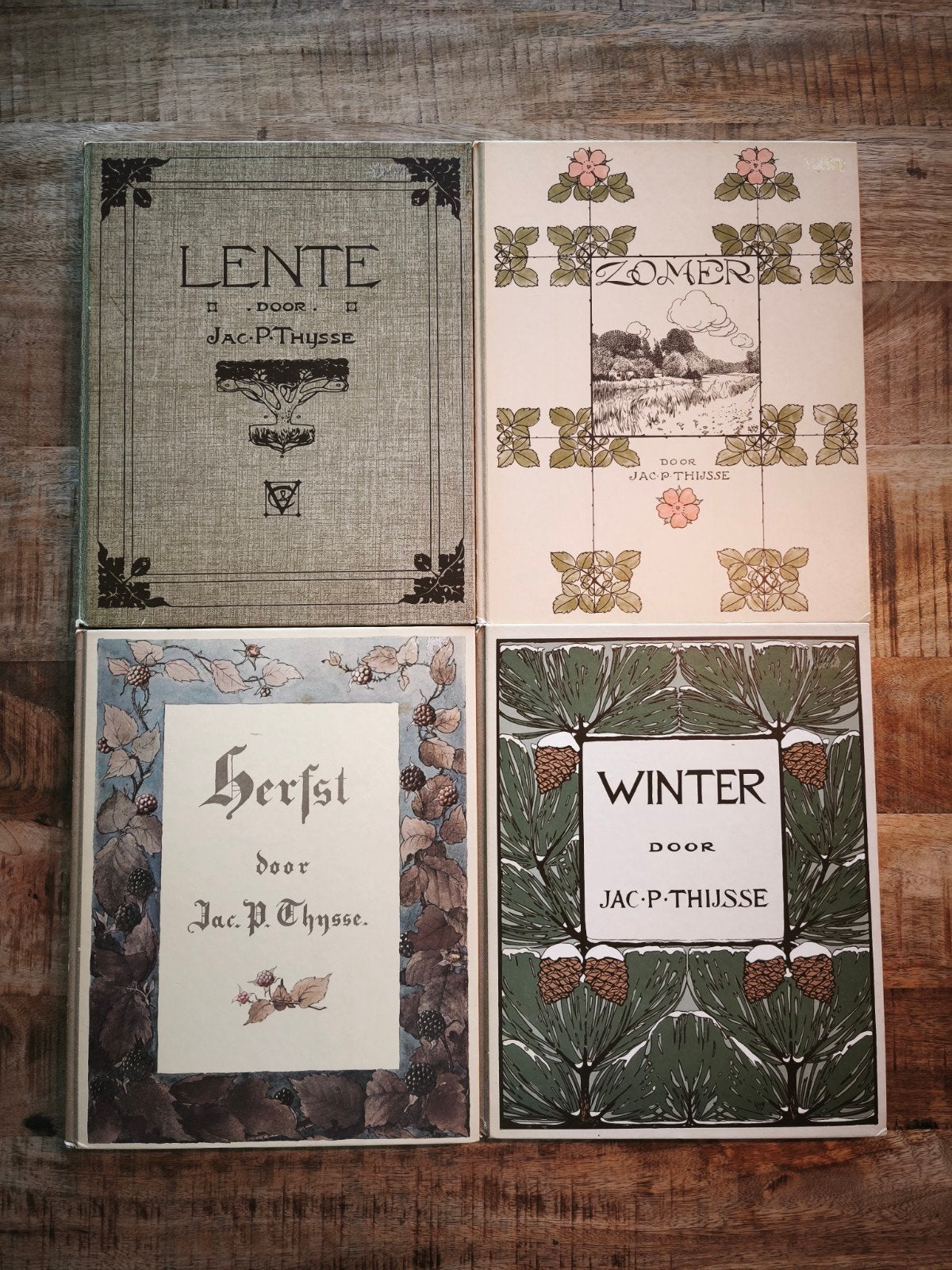 Jac. P. Thijsse - Lente, Zomer, Herfst, Winter (4 delen), Boeken, Ophalen of Verzenden, Gelezen, Jac. P. Thijsse, Nederland