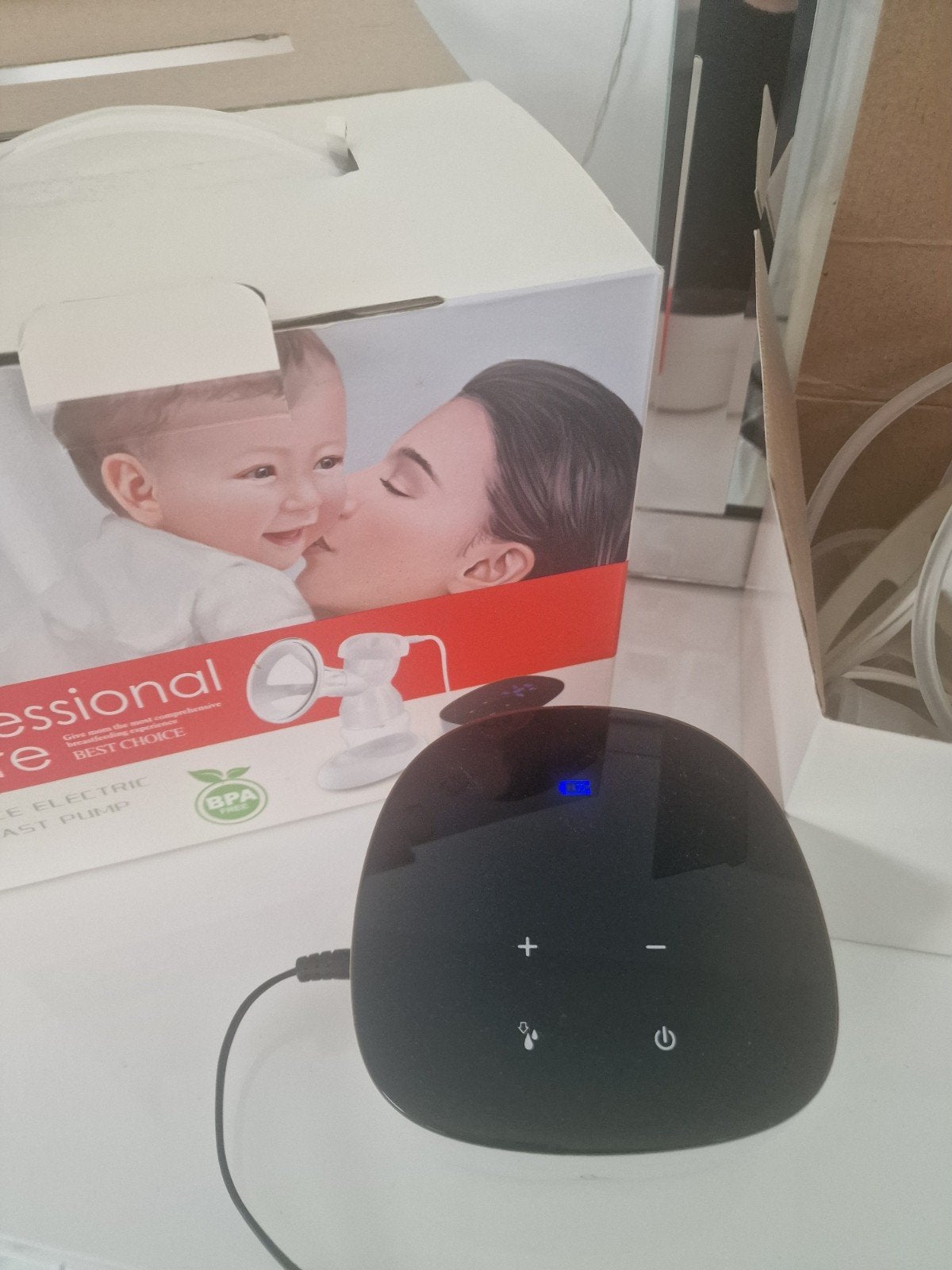 Horigen enkele elektrische borstkolf, BPA-vrij, Borstkolf, Ophalen of Verzenden, Zo goed als nieuw