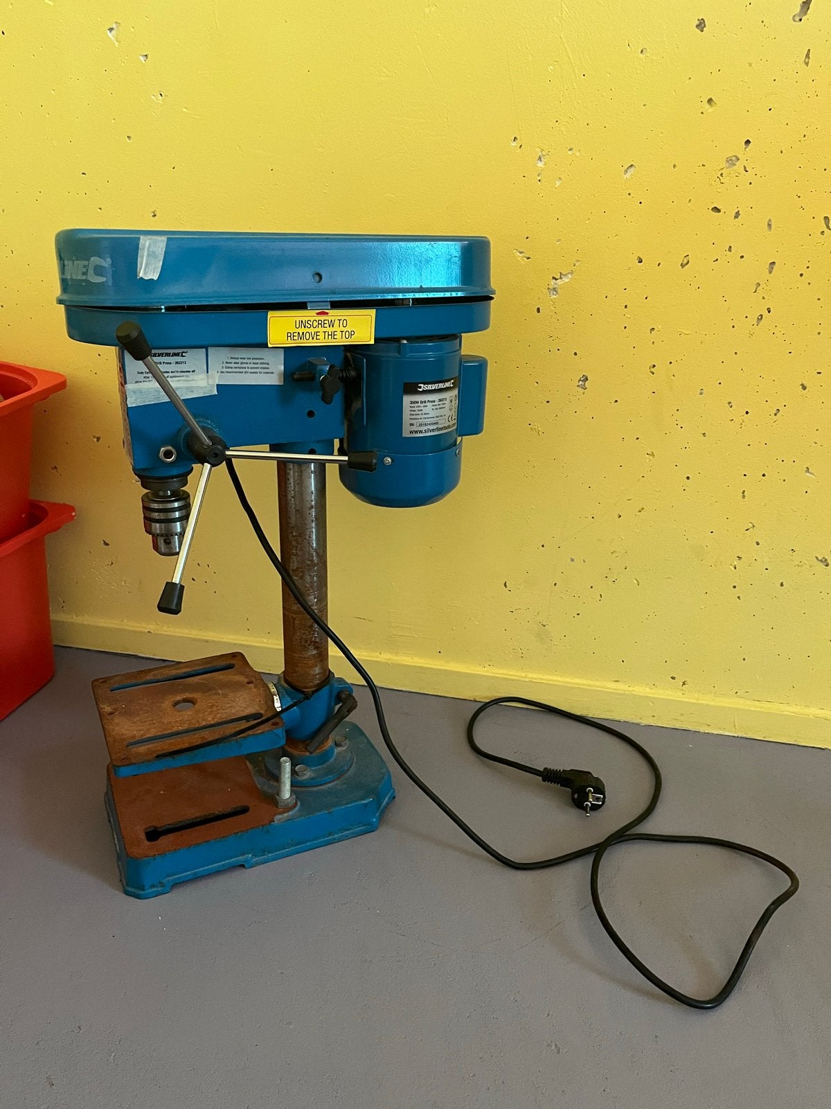 Silverline Kolomboormachine 350W - Gebruikt, Ophalen, Gebruikt, Minder dan 400 watt, Kolomboormachine