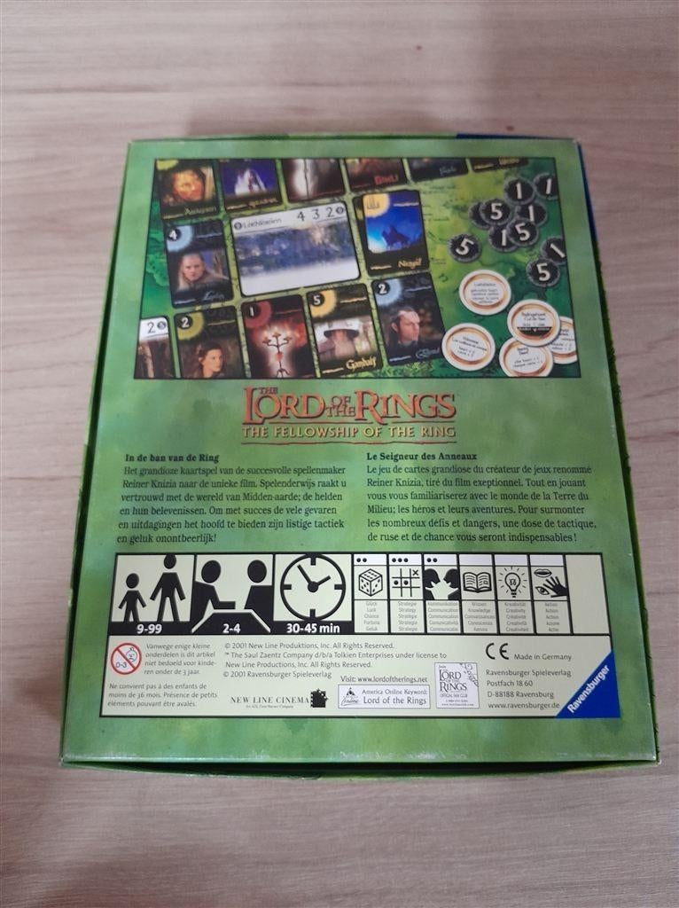 the lord of the rings kaartspel - s4724, Hobby en Vrije tijd, Gezelschapsspellen | Bordspellen, Verzenden, Zo goed als nieuw