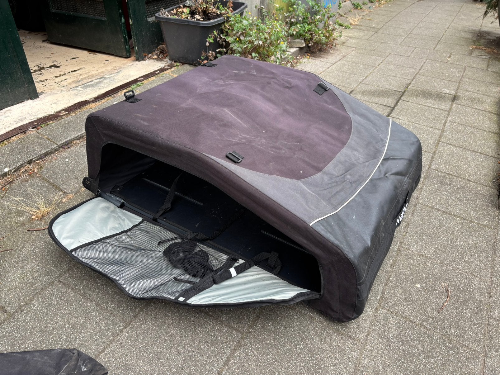 Hapro softbox (opvouwbare) dakkoffer 375L, Ophalen, Gebruikt