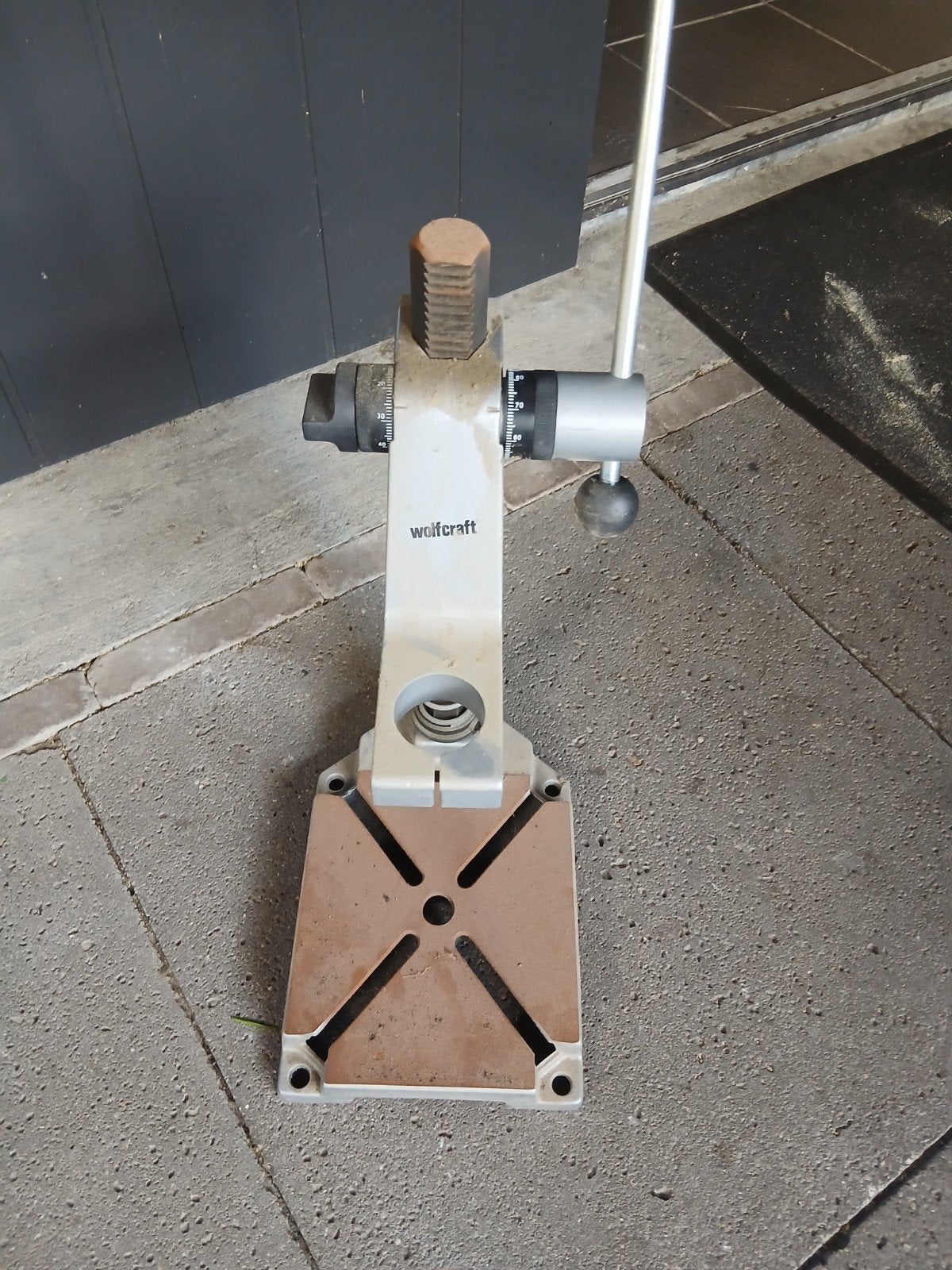 Wolfcraft Boorstandaard - Gebruikt maar in goede staat, Doe-het-zelf en Verbouw, Gereedschap | Boormachines, Ophalen, Gebruikt